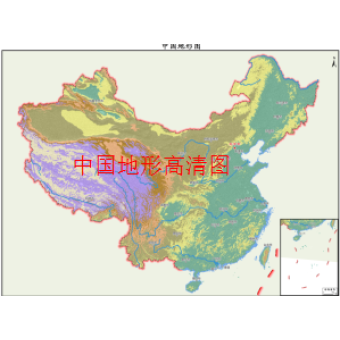 中国地形超清图