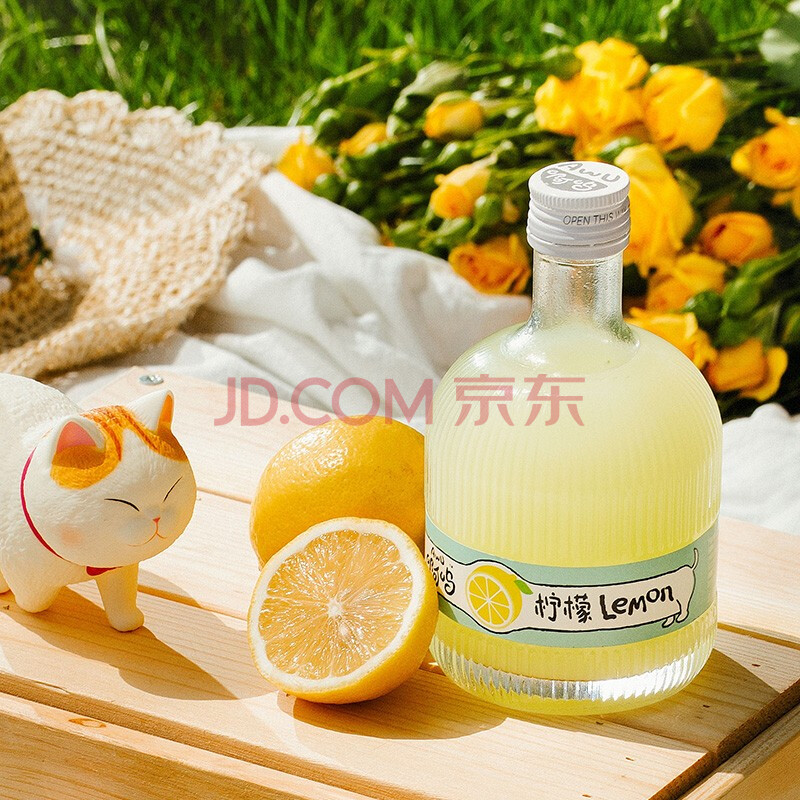 赋比兴鲜果精酿啊呜果酒女士低度甜酒少女心水果酒375ml 柠檬味 图片价格品牌报价 京东