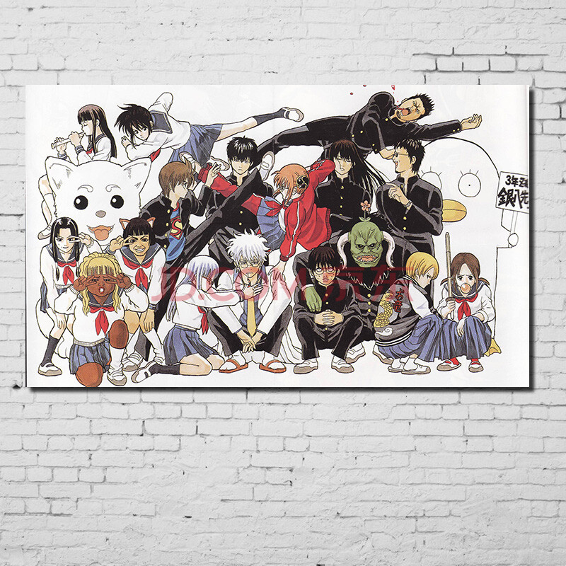 居梦坞银魂海报gintama海报坂田银时神乐新八土方十四总悟假发高杉晋助桂小太郎动漫海报nb8194 50 30cm 图片价格品牌报价 京东