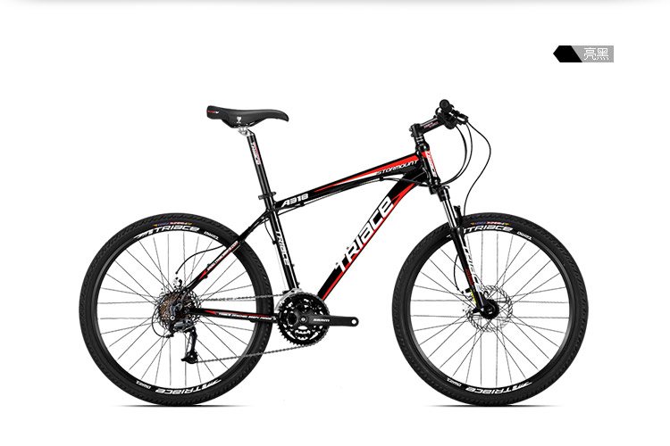 triace(骓驰)自行车 铝合金 山地车a318-2013 亮黑 26*17.