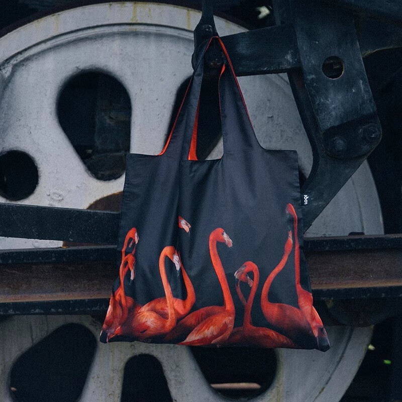 LOQI National Geographic Co-Branded Animal Pattern Lightweight Foldable Eco-Friendly Large Shopping Bag Shoulder Bag 50*42cm 17