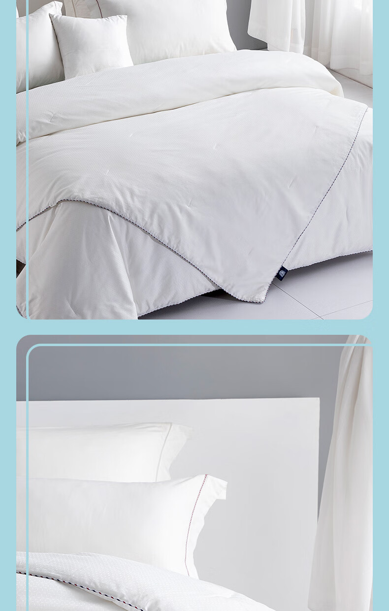 M·JBABY 60S Long-Staple Cotton Sateen, Class A, 100% Lustrous Double Cocoon Pure Mulberry Silk All-Season Comforter, 1.2m Bed 3