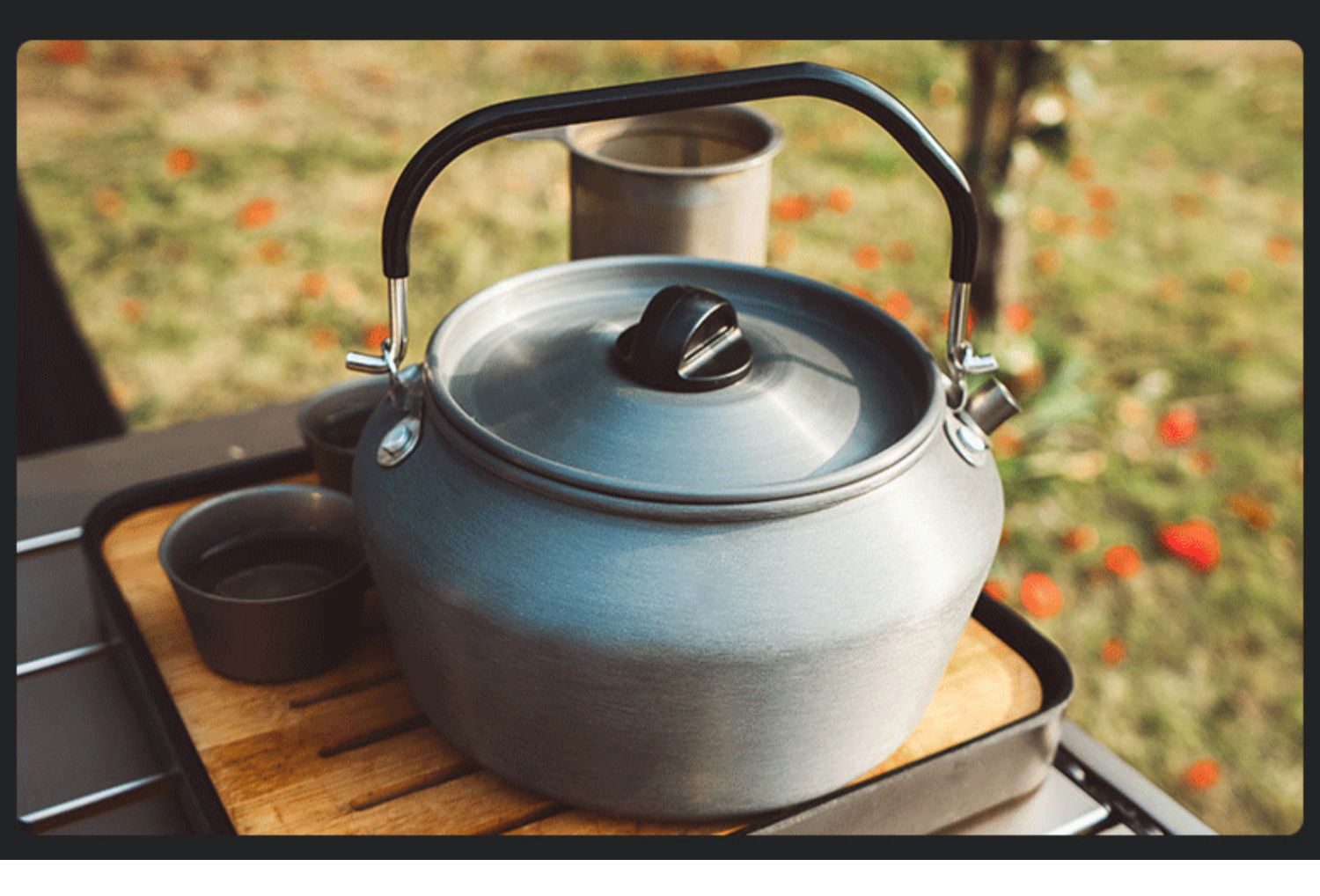 好货上新户外盛宴便携式茶壶野外喝茶露营烧水咖啡户外烧水壶泡茶zp