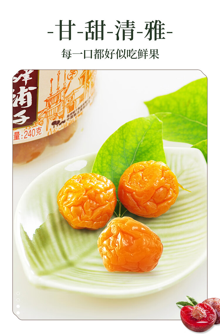 苏式话李100g 零食小吃蜜饯果干果脯办公室零食李子干【行情 报价