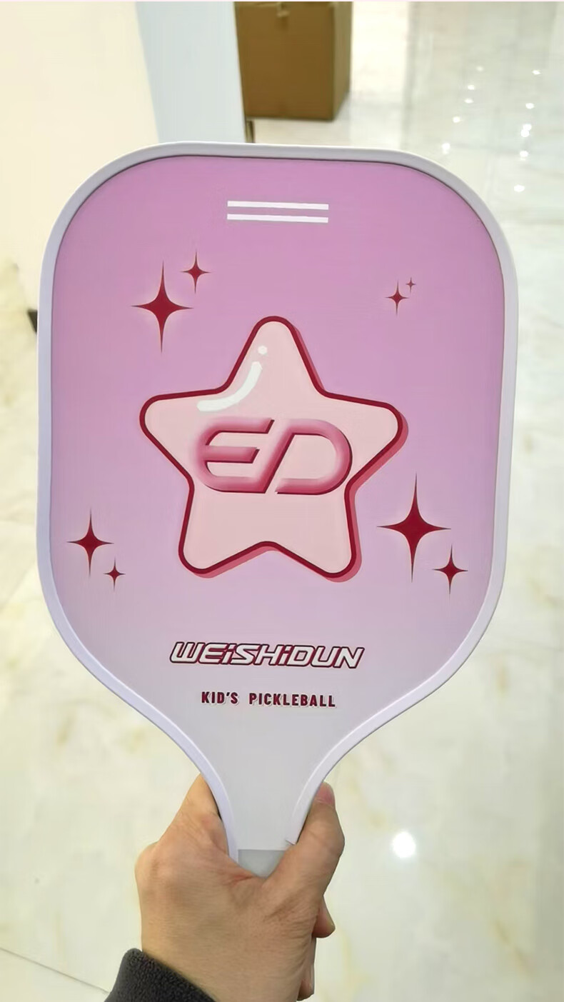 WEISHIDUN Hiking Ball Racket Set, Sports Parent-Child Interactive Toy Game for Children, Pickleball Sports Equipment, Black And Pink 11