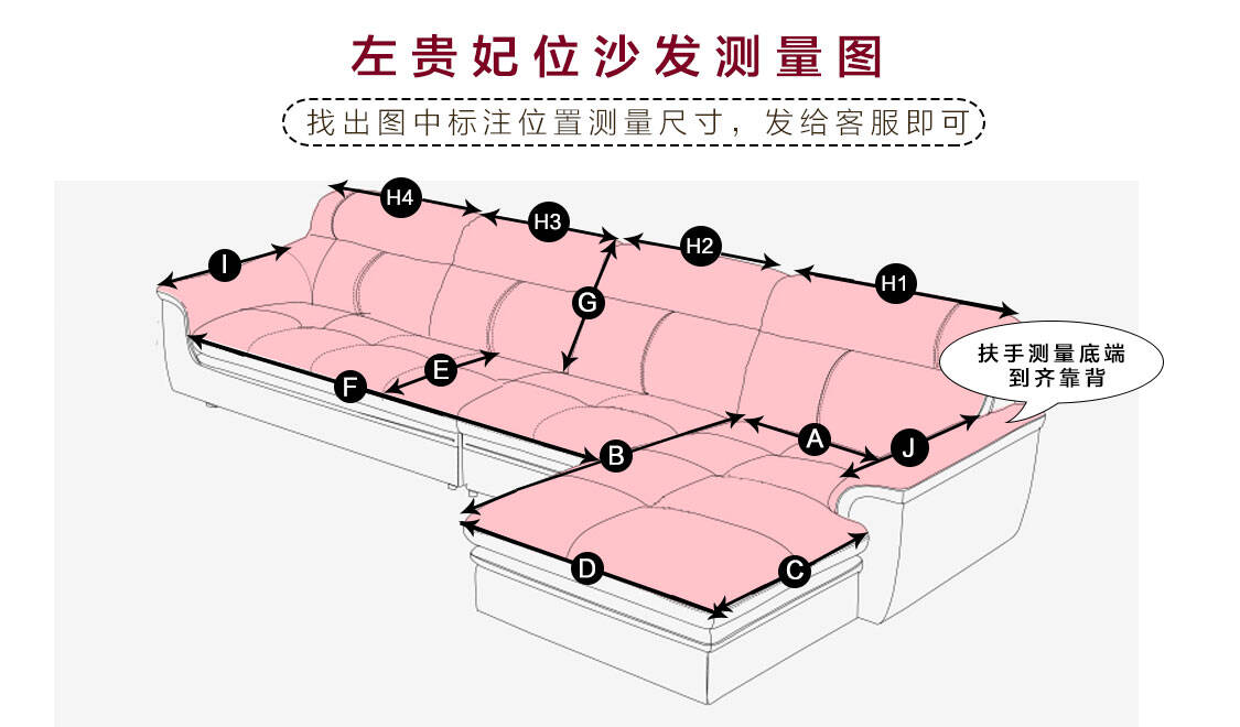 沙发垫测量图