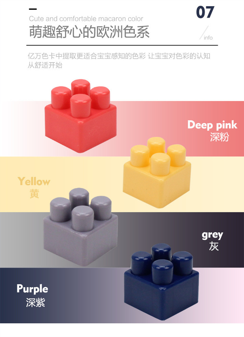 105853-萌小鹰(SPROUT)儿童大颗粒游乐园摩天轮积木拼装早教玩具男孩女孩礼物可送礼 积木乐园(360颗粒盒装)-详情图