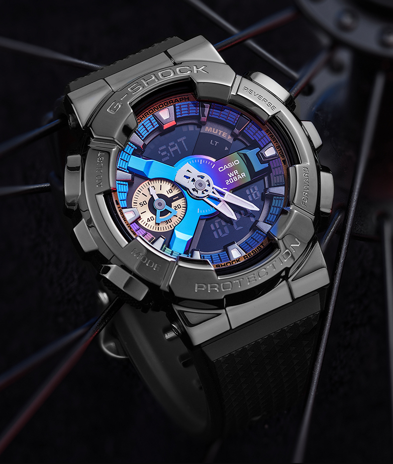 卡西欧(casio)手表男g-shock钢铁之心gm110小钢炮金属时 gm-110-1a