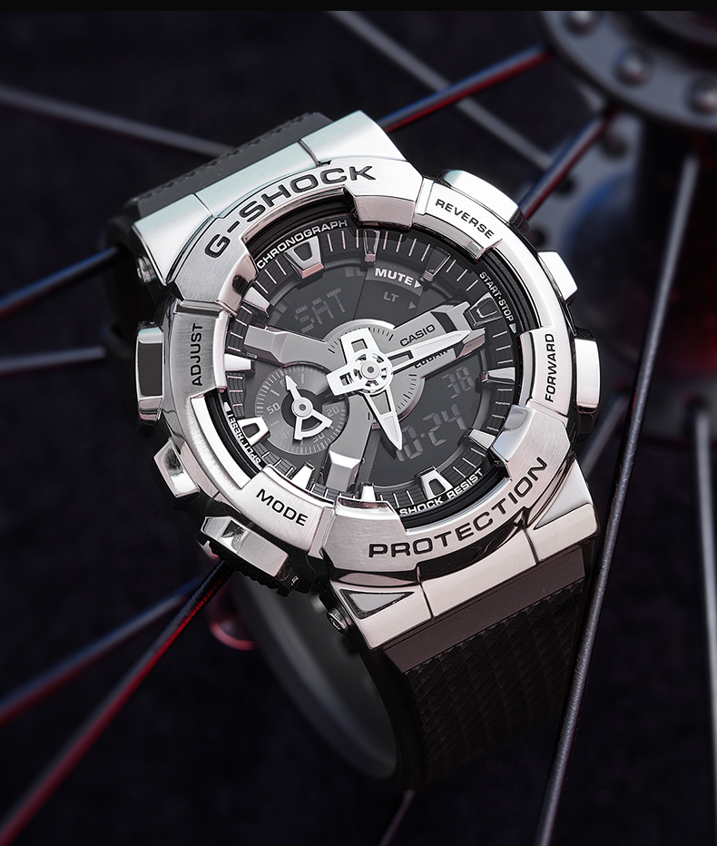 卡西欧(casio)手表男g-shock钢铁之心gm110小钢炮金属时 gm-110-1a