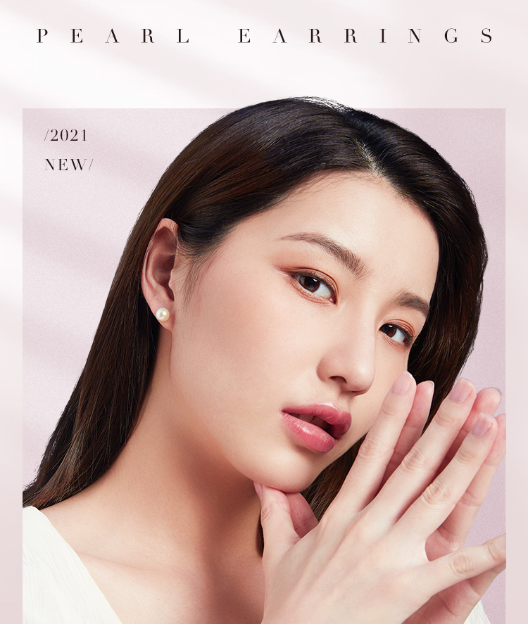 【周六福珍珠耳钉】周六福珠宝 红18k珍珠耳钉女款 赫本风珍珠耳钉