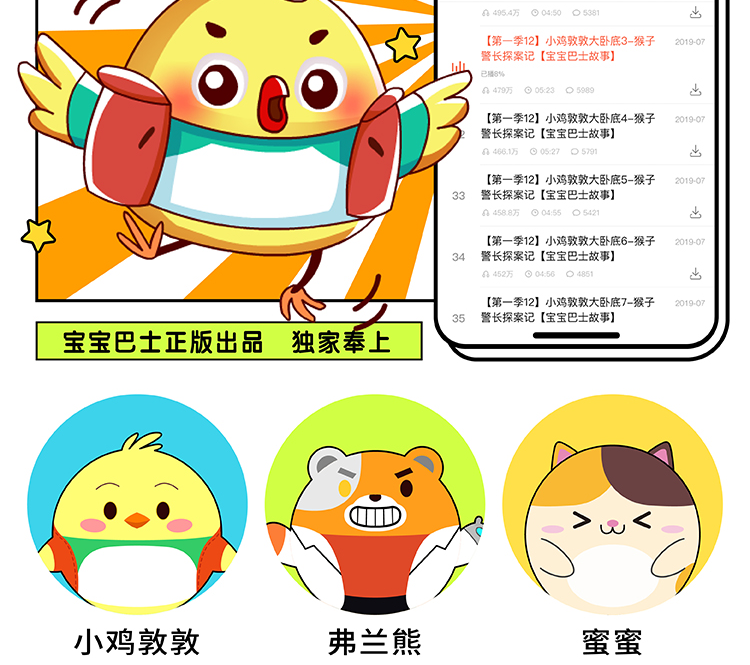 88704-宝宝巴士毛绒玩具超萌人气儿童创意毛绒可爱玩具公仔 jojo公仔-详情图