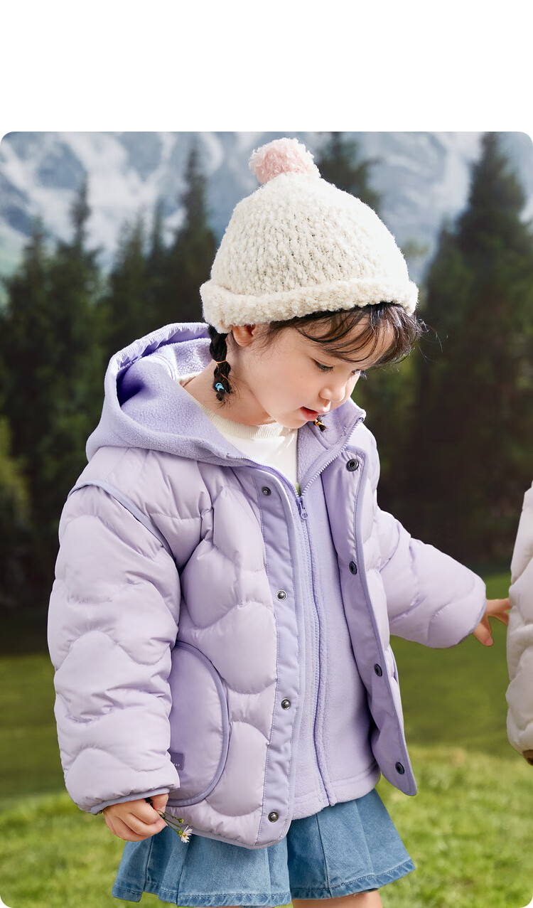 BALABALA Children's down Jacket, Boys And Girls Winter Coat, Fleece Two-Piece Set, Warm Outerwear for Baby Boys And Girls 19