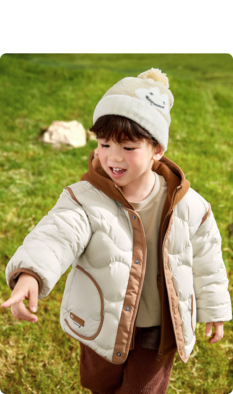 BALABALA Children's down Jacket, Boys And Girls Winter Coat, Fleece Two-Piece Set, Warm Outerwear for Baby Boys And Girls 14