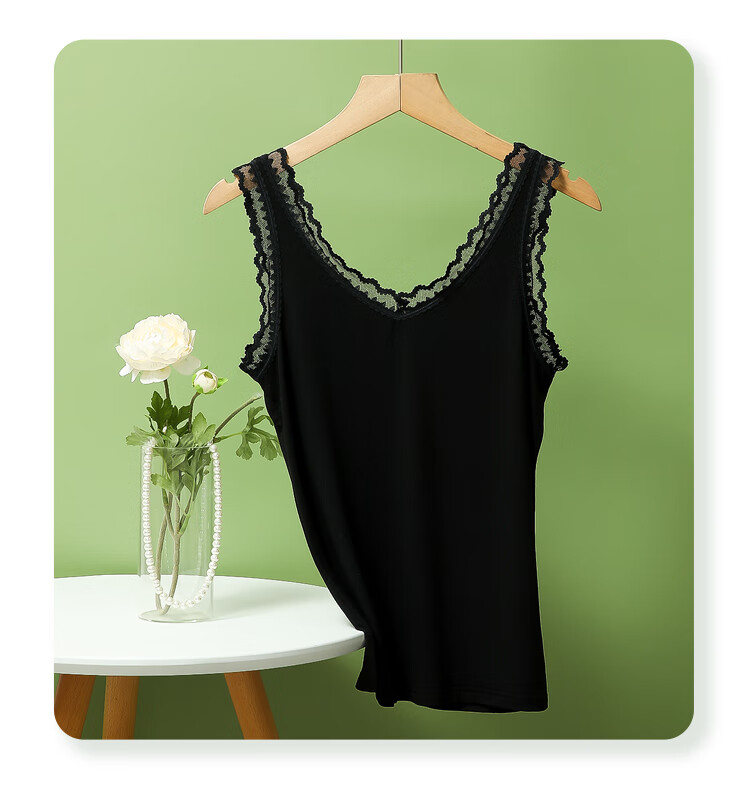 Hodo Women's Tank Top, Summer Comfortable Breathable Modal, Outer Wear Camisole, Single Piece, Snow Skin White, Size 165 9