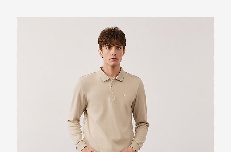 Navigare Men's Long-Sleeve Polo Shirt with Collar, Combed Long-Staple Cotton, Skin-Friendly Casual POLO Shirt 1335024503 2XL 28
