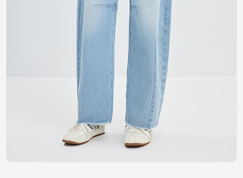 Navigare Italian Small Sailboat Women's Retro Denim Jeans, Versatile Slimming Banana Pants 2312575518, Water Blue, M 3