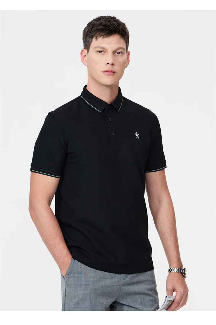 DANCING WOLVES POLO Shirt for Men, Summer Cool-Feeling Collared Short-Sleeve T-Shirt, Antibacterial And Anti-Mite, Suitable for Commuting, Skin-Friendly, Versatile Top for Me 10