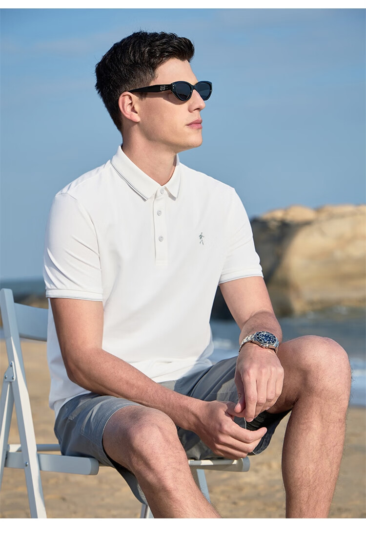 DANCING WOLVES POLO Shirt for Men, Summer Cool-Feeling Collared Short-Sleeve T-Shirt, Antibacterial And Anti-Mite, Suitable for Commuting, Skin-Friendly, Versatile Top for Me 18