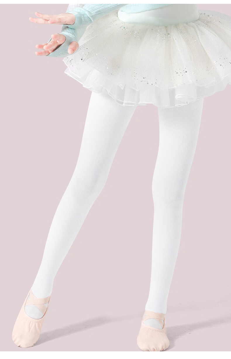 Barbie Children's Tights Girls Dance Socks Spring and Autumn Thin White Stockings Girls Leggings Practice Dance Base Socks 8