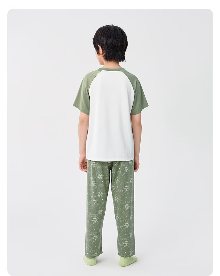 Balabala Summer Pajama Set Air Conditioning Clothes Boys Homewear [Designer SICO Mall Same Style] 206225171105 21