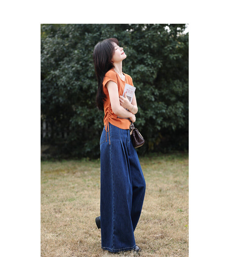 Mt [Citrus Mood] Summer Lazy Style Double Round Neck Drawstring Sleeveless Sweater, High Elasticity Comfortable Knit Top for Wome 5