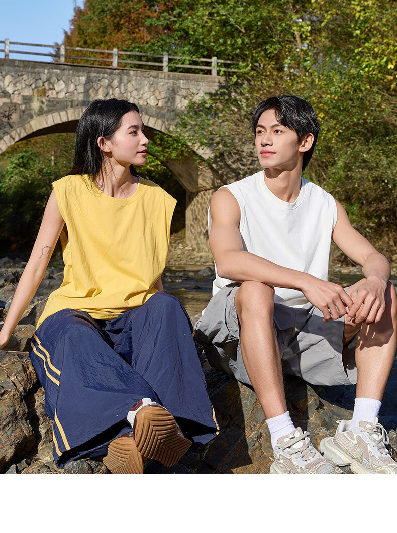 Baleno Cotton Men's Summer Vest Casual Fresh Sports Sleeveless Basic Simple Hong Kong Style Ins Versatile Trendy Men's Tank Top 6