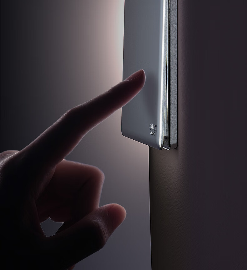 DELIXI 86-Type Ultra-Thin Matte Large Panel 260 Galaxy Gray Single-Gang Single-Control Switch Socket Panel 9