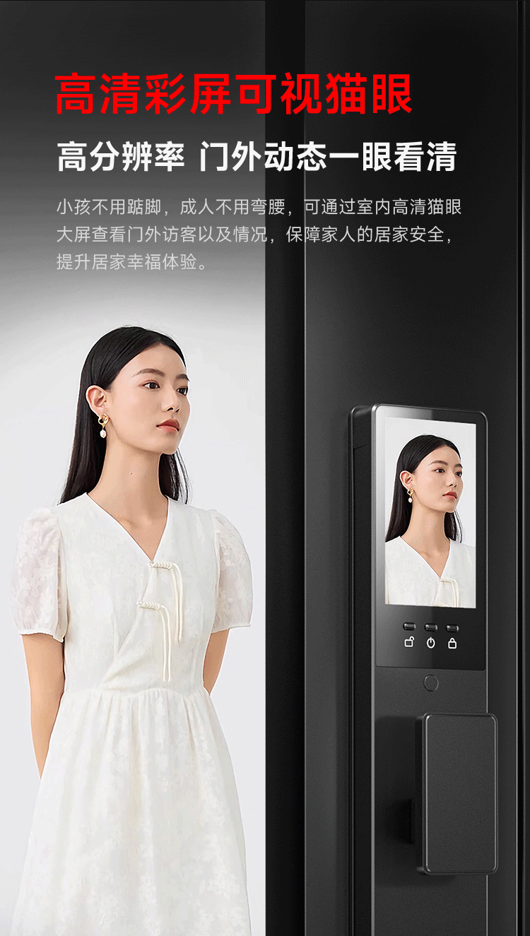 YINGDIAN R5 Fingerprint Lock, Smart Door Lock, Password Lock for Guesthouses And Apartments, Anti-Theft Entrance Door Lock, Intelligent Lock, High-End Electronic Lock for Home Use 28