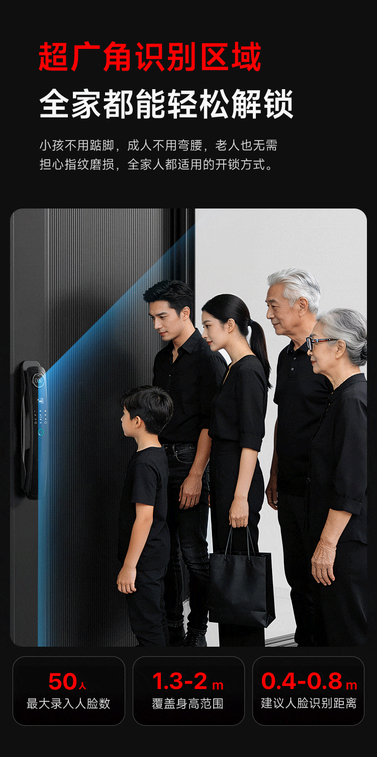 YINGDIAN R5 Fingerprint Lock, Smart Door Lock, Password Lock for Guesthouses And Apartments, Anti-Theft Entrance Door Lock, Intelligent Lock, High-End Electronic Lock for Home Use 27
