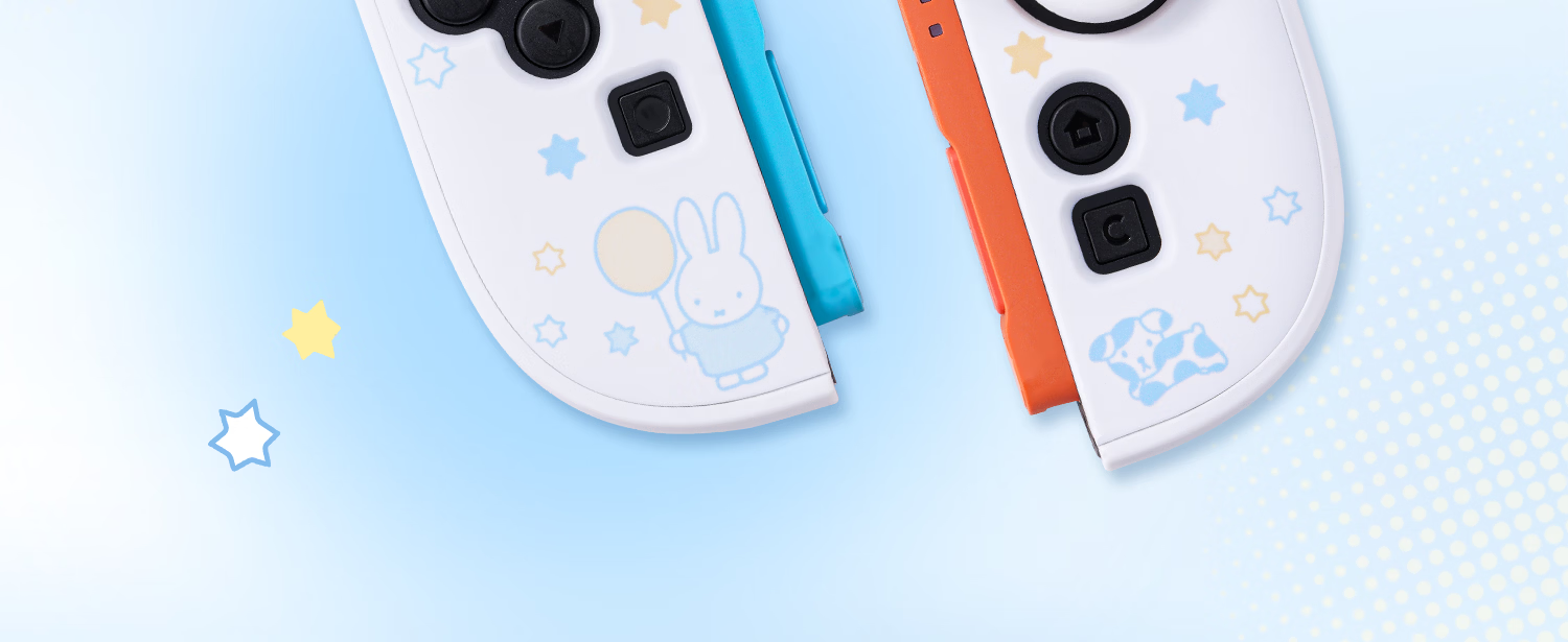 Jixiang Nintendo Switch 2 Protective Case Miffy Semi-Transparent NS2 Controller Protective Set Cute Female Cartoon IP Collaboration Game Console Accessories Anti-Drop Miffy Official New Product 26