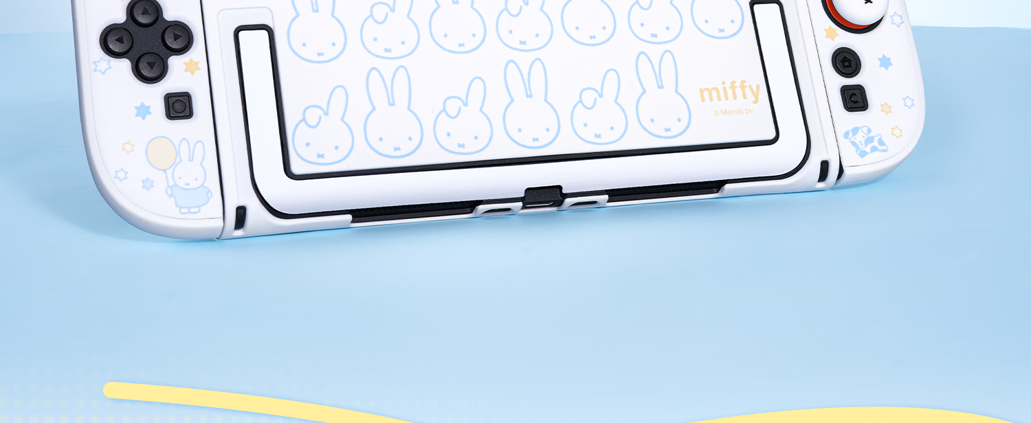 Jixiang Nintendo Switch 2 Protective Case Miffy Semi-Transparent NS2 Controller Protective Set Cute Female Cartoon IP Collaboration Game Console Accessories Anti-Drop Miffy Official New Product 5