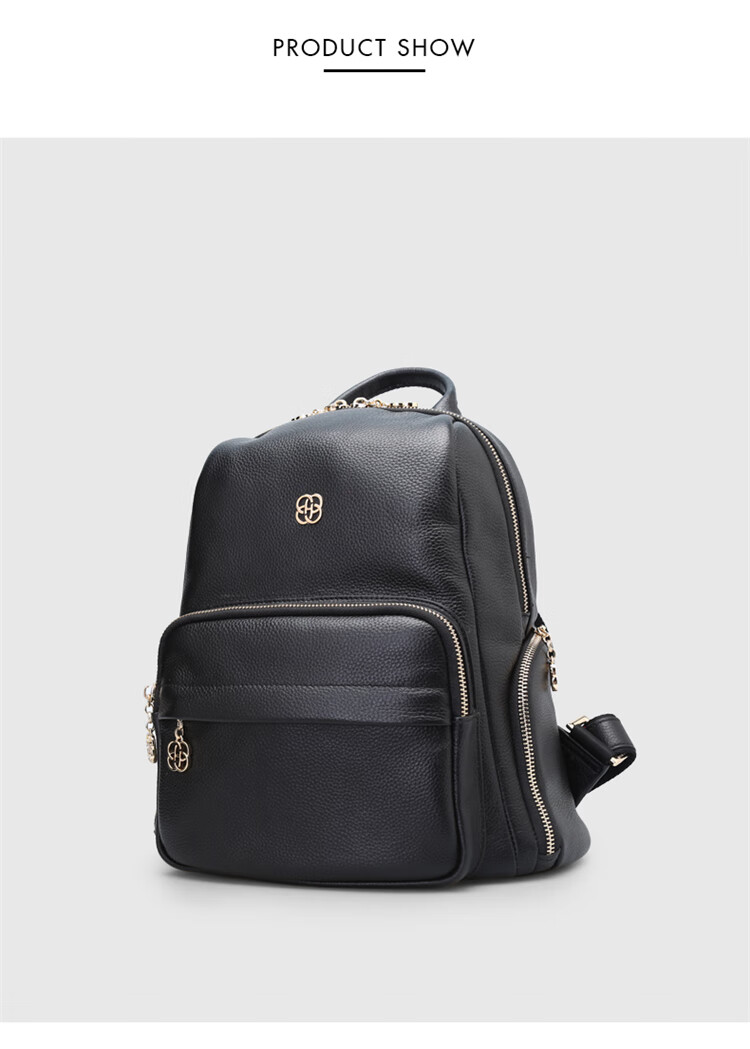 HONGU Women's Handbag Backpack, Simple And Stylish Top-Grain Leather Travel Casual Bag, Birthday Gift for Girlfriend 4