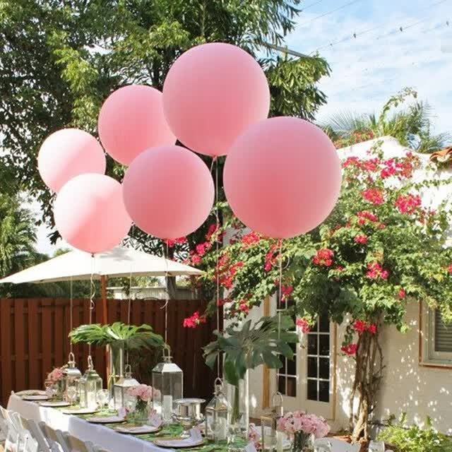 Jingtang 36-Inch Large Balloon, Colorful Thickened, for Baby's First Birthday Decoration, Outdoor Use, Xiaohongshu Photo Props, 5 Pieces 11