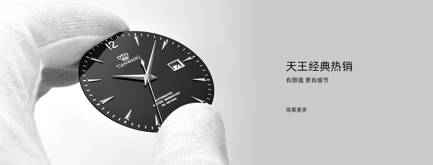 天王手表旗舰店 - 京东
