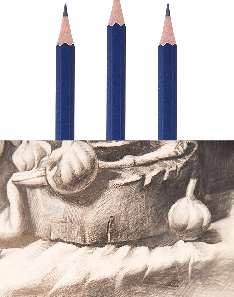 得力(deli)高级美术绘图h铅笔 学生素描速写铅笔 12支/盒 s999-h