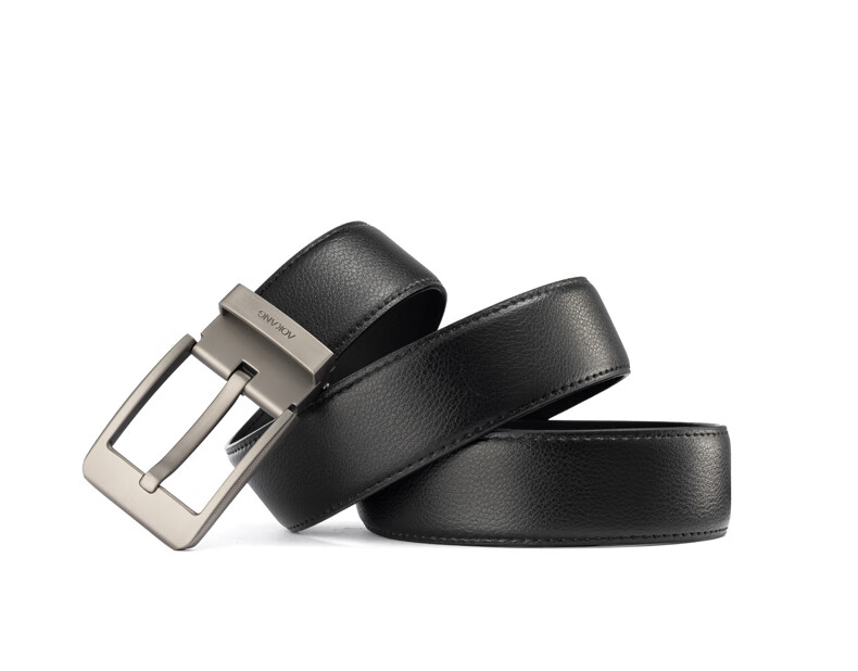Aokang Men's Pin Buckle Leather Belt, Business Cowhide Trouser Belt, Birthday Gift for Husband 11
