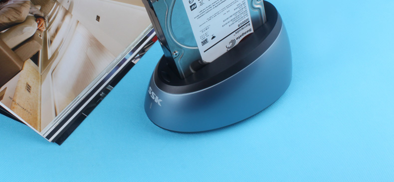 SSK飚王 DK-G300硬盘座 USB3.0 双盘硬盘盒底座sata串口2.5/3.5寸