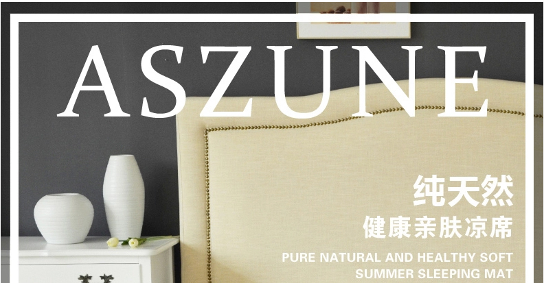 
                                        ASZUNE/艾苏恩 亲肤竹席凉席 竹凉席1.8米1.5米 双面折叠 竹席子 1.0M 3.3英尺 床                