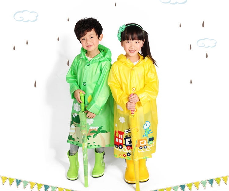 
                                        
                                        正招（kendo）儿童雨衣带书包位小学生雨披小孩卡通雨衣 R1绿色恐龙XL码                