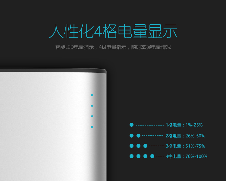 【品质联盟】 羽博 10200毫安 双USB输出 X3 移动电源充电宝 灰色 通用手机平板
