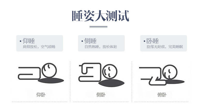 拉芙菲尔 舒适鹅毛羽绒枕头颈椎枕芯护颈助眠枕 白色 48*74单人枕