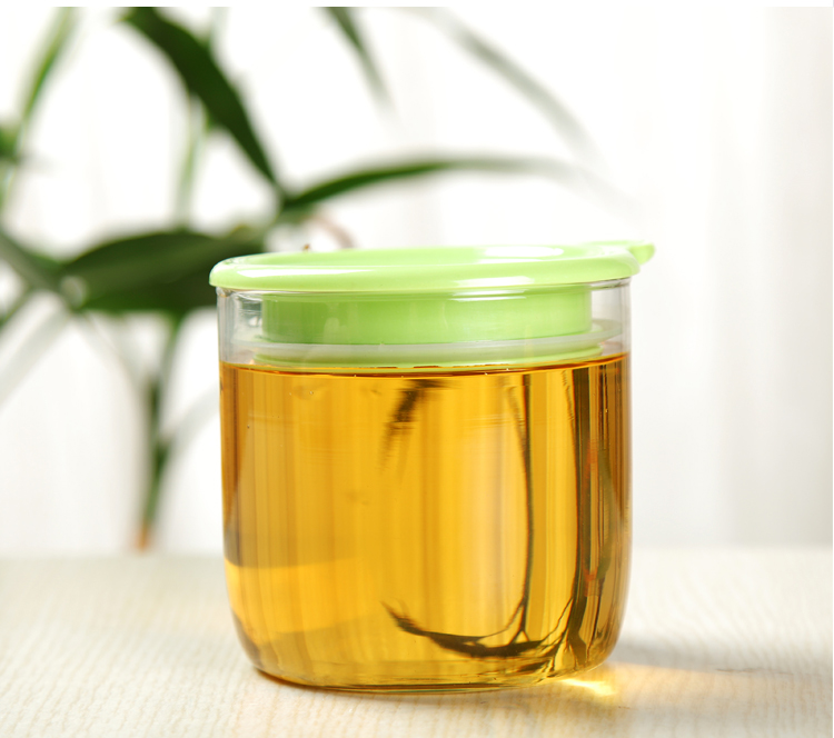 金玉兰（orchid）小储物罐 玻璃储物瓶小容量干果零食储物罐 400ml (颜色发货随机)