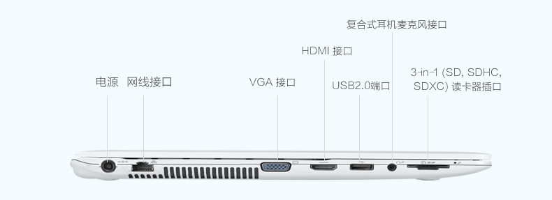 三星（SAMSUNG）270E5K-X05 15.6英寸笔记本电脑（i5-5200U 4G 500G 2G独显 DVD刻录 WIN10 蓝牙4.0）象牙白