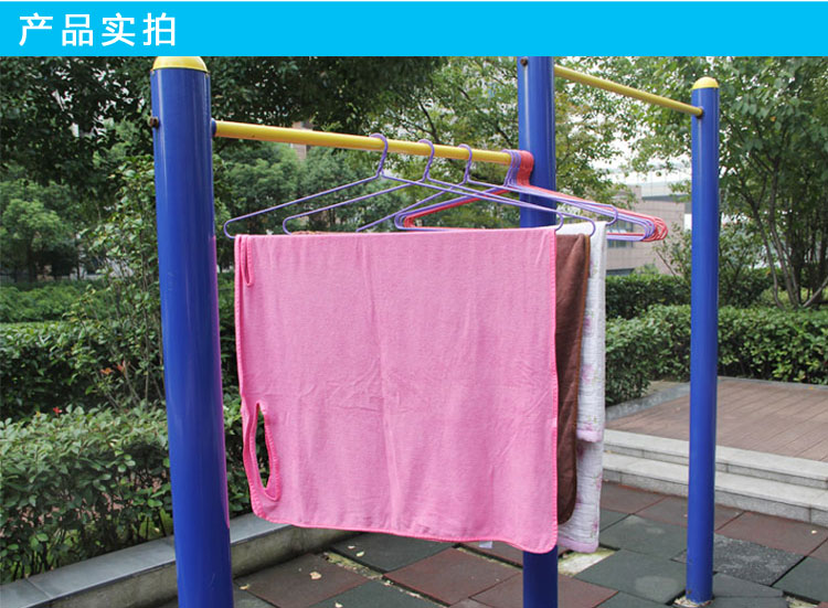 丽姿晒被子用85厘米大衣架2只装 晒床单长衣架被单架