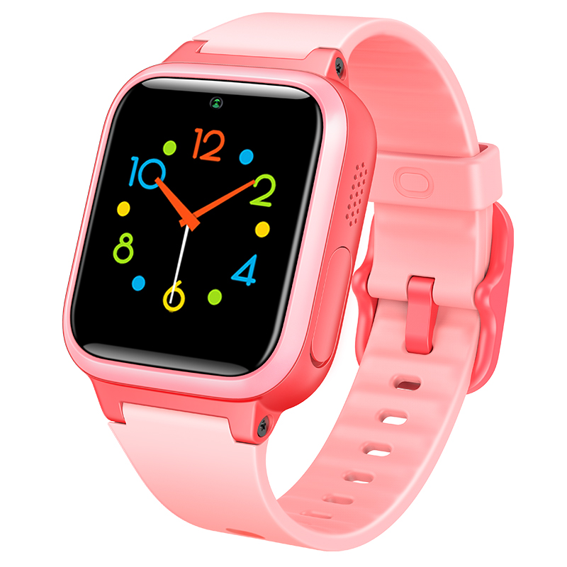 防丢生活防水gps定位 学生定位手机 智能手表 儿童手机男孩女孩 粉色