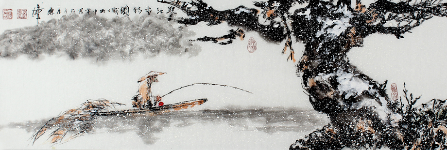 花鸟画家霍玉杰,书法家鲁汉,山水画家韩永良,实力画家秋实,花鸟画家冀