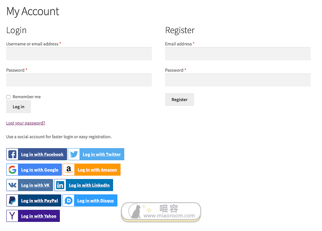WooCommerce Social Login - 第1张