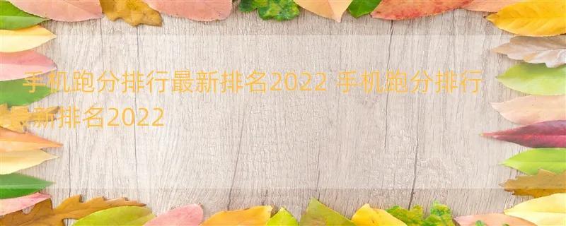 手机跑分排行最新排名2022 手机跑分排行最新排名2022