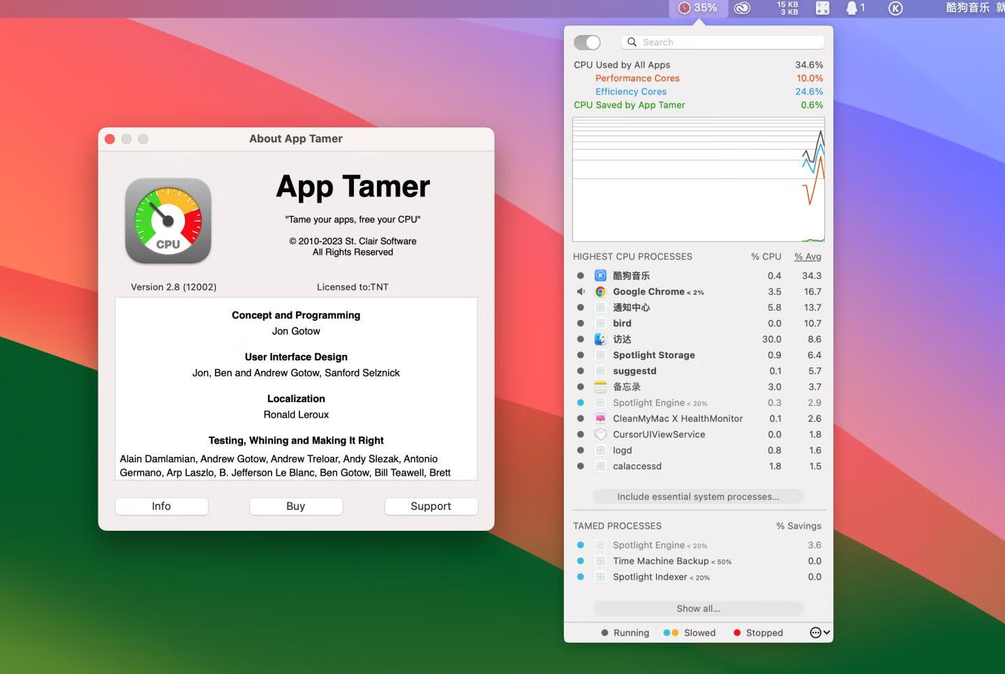 App Tamer for Mac v2.8激活版 CPU优化电池管理工具