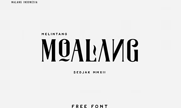 [系统字体] 一款装饰性极强的字体——Moalang 